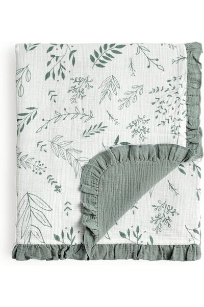 Generic 102x102cm 100% Organic Cotton Muslin Baby Blanket for Newborns, Essen...