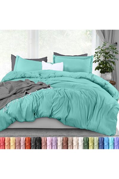 Generic Duvet Cover Queen Size Set - 1 Duvet Cover with 2 Pillow Shams - 3 Pi...