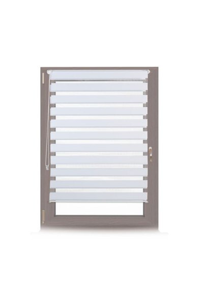 Relaxdays Double Blinds White
