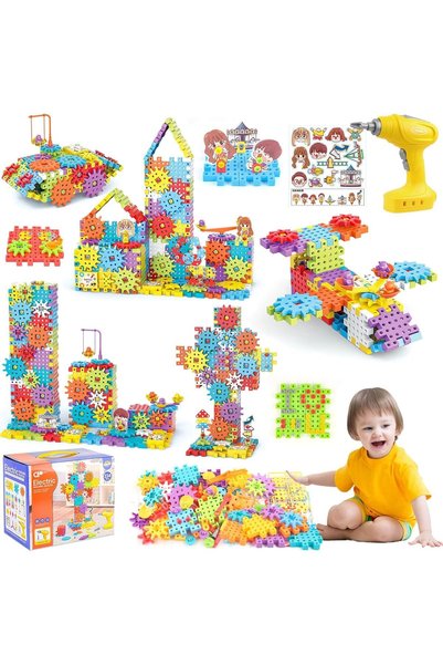 Generic STEM Kids Tool Set for Kids Ages 3-8, 234 Pcs Electric Drill Toy, Cre...