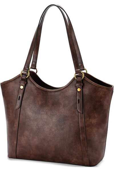 Generic Tote Bag for Women, Fashion Vegan Leather Top Handle Satchel with Zip...