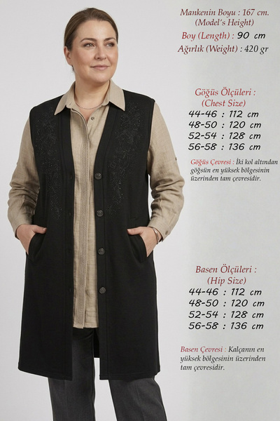 Laden Women's Steel-Wired Knit Sweater, Plus Size, Transitional Mom's Vest, L...