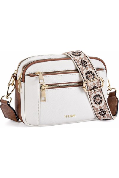 Generic Small Modern Vegan Leather Women's Crossbody Bag with Adjustable Shou...