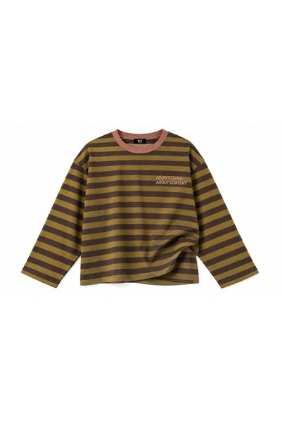 Weekeep Şerit Desen Long Sleeve Uzun Kol Tişört Y2K Streetwear Salaş T-Shirt