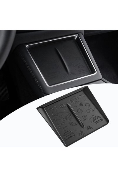 Generic Center Console Wireless Charging Silicone Mat for Tesla Model 3 Highl...