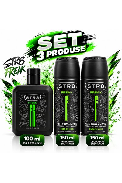 str8 Set Parfum Freak +2x Deodorant Freak 150 ml