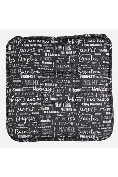 CATIANO Perna Gri cu Imprimeu pentru Scaun 39x39cm
