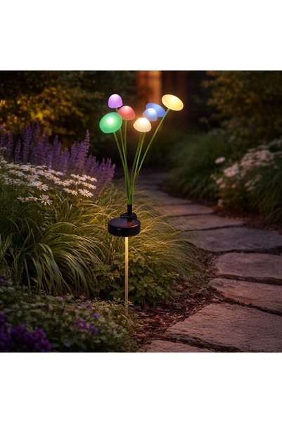 CATIANO Lampă solară tip stick cu meduze multicolore, 73 cm