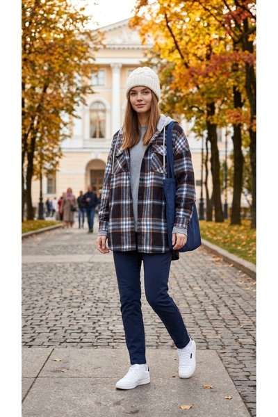 Polologin Butik Cămașă-tunică oversize pentru femei, de culoare albastru înch...