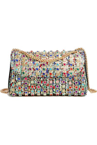 Generic Rhinestones Clutch Purses for Women Chain Shoulder Bags Sparkly Eveni...