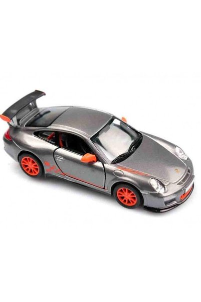 Kinsmart Macheta metalica 1:34 Porsche 911 GT3 RS, 12 cm, Gri