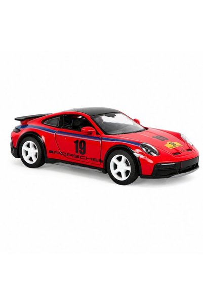 Kinsmart Macheta Metalica Porsche 911 Cu Design De Raliu, Masinuta Sport Cu M...