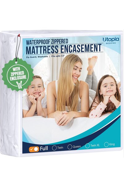 Generic Zippered Mattress Encasement Full - 100% Waterproof and Bed Bug Proof...