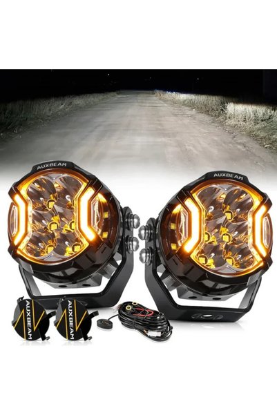 Auxbeam V-ULTRA Series | 3 Inch 108W LED Side Shooter White Pod Lights with A...