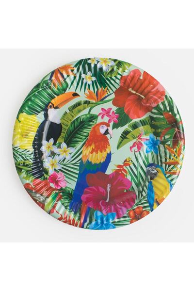 SHOPIENS Farfurii pentru masa festiva din hartie aloha summer 23 cm set 12 bu...