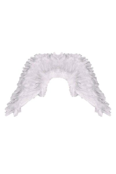 SHOPIENS Aripi de inger albe cu beteala argintie 65x45 cm Shopiens®