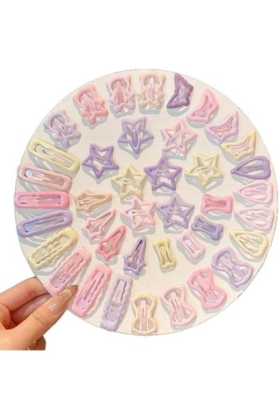 Generic 64 Pcs Hair Clips for Girls,Toddler Mini Metal Snap Hair Clips