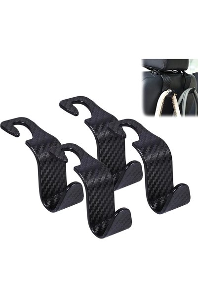 Generic Car Seat Headrest Hook 4 Pack Hanger Universal Vehicle Car Storage Or...