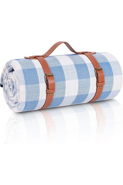 Generic 80”x 80” Picnic Blanket Extra Large, Waterproof and Foldable Beach Bl...
