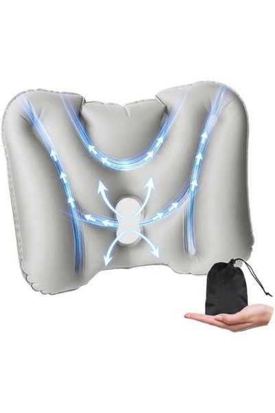Generic Inflatable Lumbar Support Pillow, Portable Travel Lower Back Cushion ...