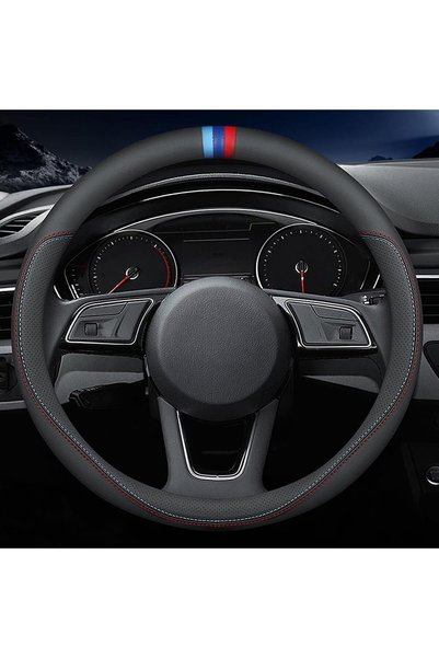Generic Latest Nappa Leather car Steering Wheel Cover, Stylish Non-Slip Leath...