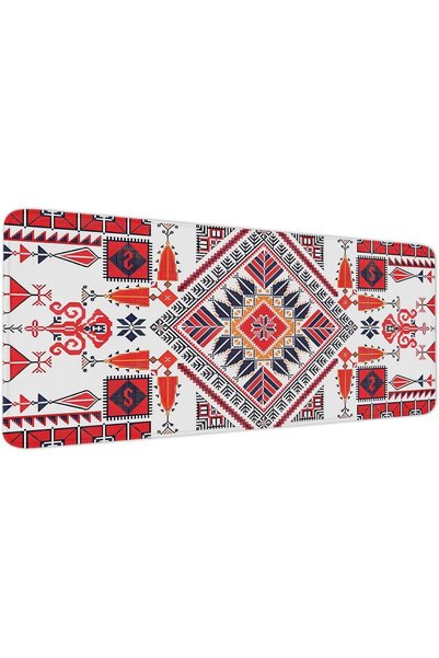 Generic Retro Extended Mouse Pads 800x300x3mm Large Rug Desk Mat with Stitche...