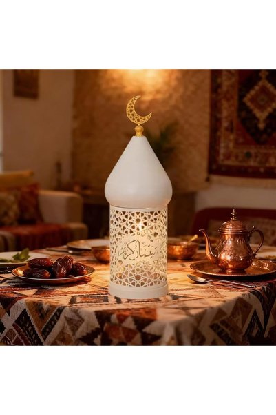 Generic Ramadan Decorative Lamp Holders, Candle Lantern Lamp, LED Metal Hollo...