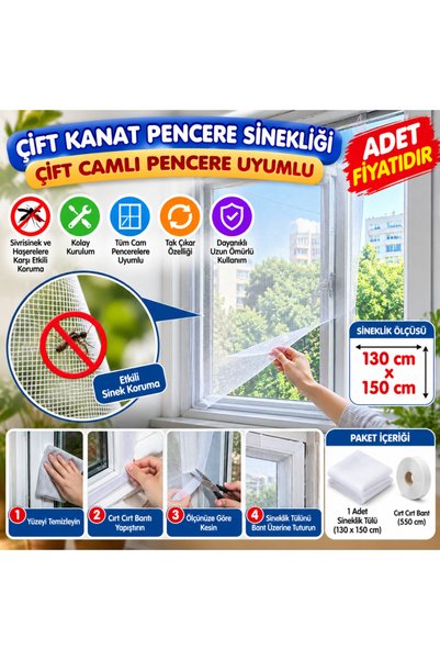 NW NessiWorld Plasă de țânțari pentru ferestre cu două canate, compatibilă cu...