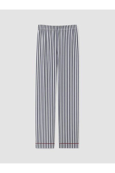 LC Waikiki LCW DREAM Navy Jersey Striped Women's Pajama Bottoms—Exclusive to ...