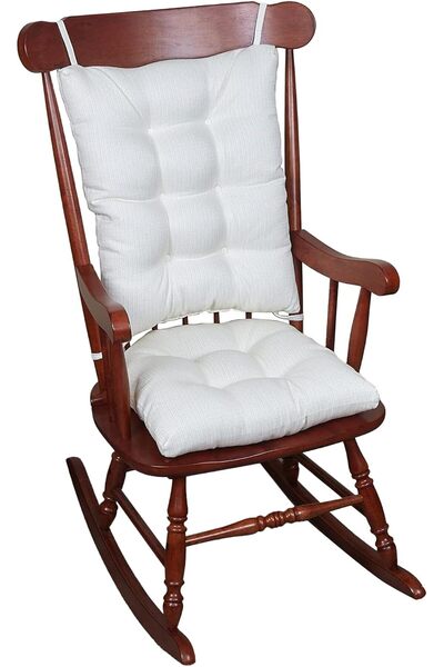 Generic Non-Slip Omega Rocking Chair Cushions Set, Seat and SeatBack Pads, 2 ...
