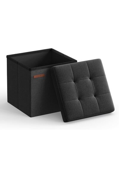 Generic Storage Ottoman, Foldable Small Ottoman Foot Rest, 11.8 Inches Foot S...