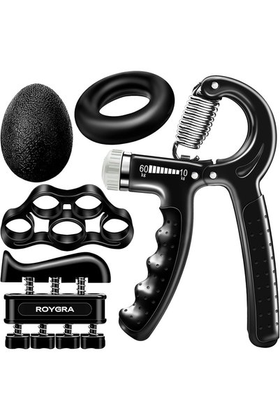 Generic Grip Strength Trainer, Forearm Workout, Hand & Finger Exerciser - 5 Pack