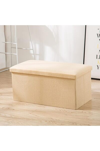 Generic Foldable Storage Ottoman Box Storage Stool Cube Storage Ottoman Foots...