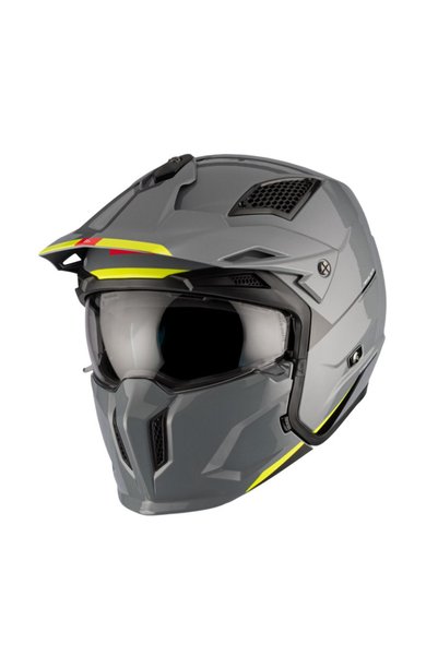 MT Helmets Casca moto MT Streetfighter SV S A22 - Gri lucios, ochelari de soare