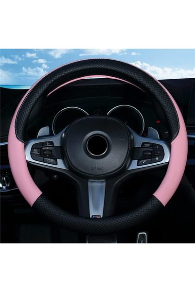 Generic Car Steering Wheel Cover, Leather, Universal 15 Inch Fit, Anti-Slip &...