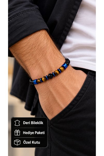 HER ŞEY NOTA www.herseynota.com Ternova Belqis Black, Yellow, and Blue Beaded...
