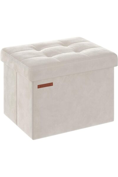 Generic Small Folding Storage Ottoman, 12.2 x 16.1 x 12.2 Inches