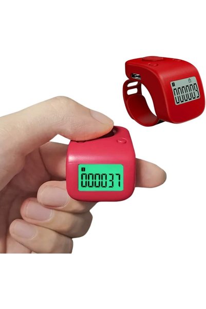 Generic Smart Zikr Tasbih Ring LED Display Electronic Digital Tasbih Hand Pre...
