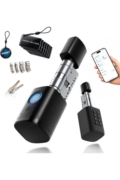 Generic Smart Door Lock, 5 in 1 unlock, TTLock Bluetooth App Unlock,2 Keys 7 ...