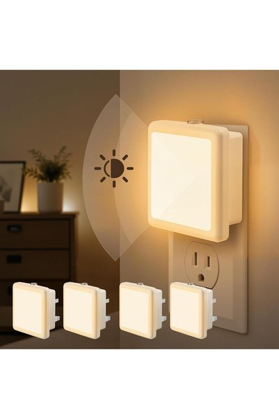 Generic Night Light, LED Night Light Plug-in, with Dusk to Dawn Sensor,Xkimos...