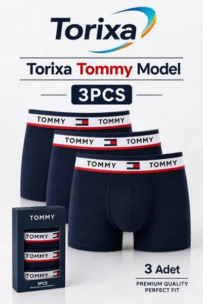 Torixa Tommy Hilfiger 3-Pack Stretch Fabric Boxer Shorts in a Box
