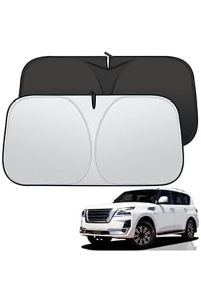 Generic Car Windshield Sunshade for Nissan Patrol Y63 Y62 2026 2025-2010 Fold...