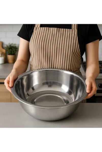 Generic وعاء خلط من الفولاذ المقاوم للصدأ، مقاس كبير 50 سم، درجة 18/8