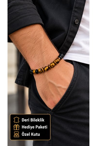HER ŞEY NOTA www.herseynota.com Rovellis Sadria Black Amber-Toned Beaded Men'...