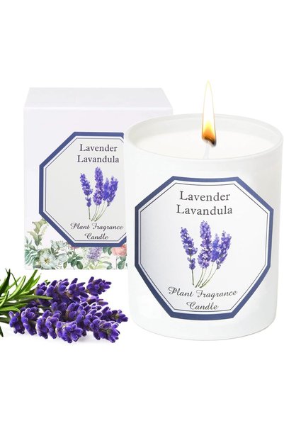 Generic شموع معطرة برائحة اللافندر للنساء، شموع معطرة طبيعية من شمع الصويا لل...