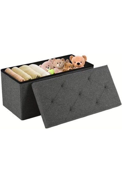 Generic Foldable Storage Ottoman Bench, Storage Chest, End of Bed Foot Rest S...