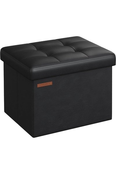 Generic Small Folding Storage Ottoman, Foot Rest Stool, Cube Footrest, Synthe...