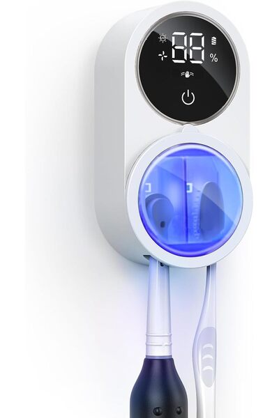 Generic Tooth Brush Holder for Bathroom, Infrared Sensing Toothbrush Cleaner ...