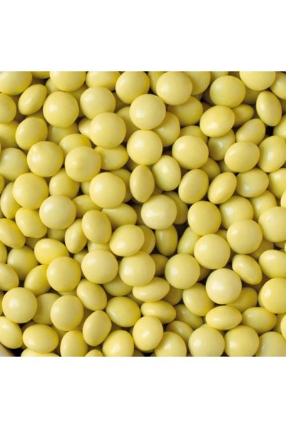 DECORA Decor din ciocolata cu lapte - GALBEN - 80 g - ⌀ 10 mm