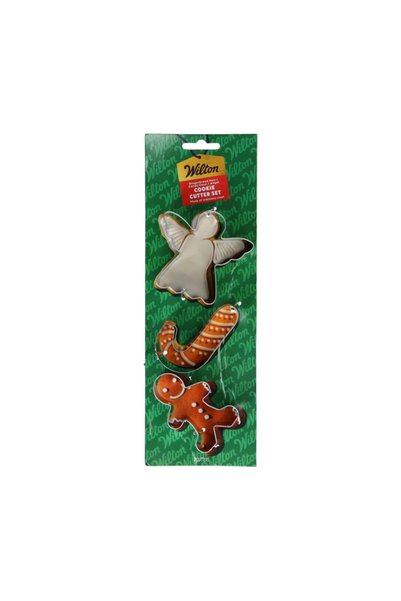 wilton Set 3 decupatoare: Om de turtă dulce, Acadea, Înger
